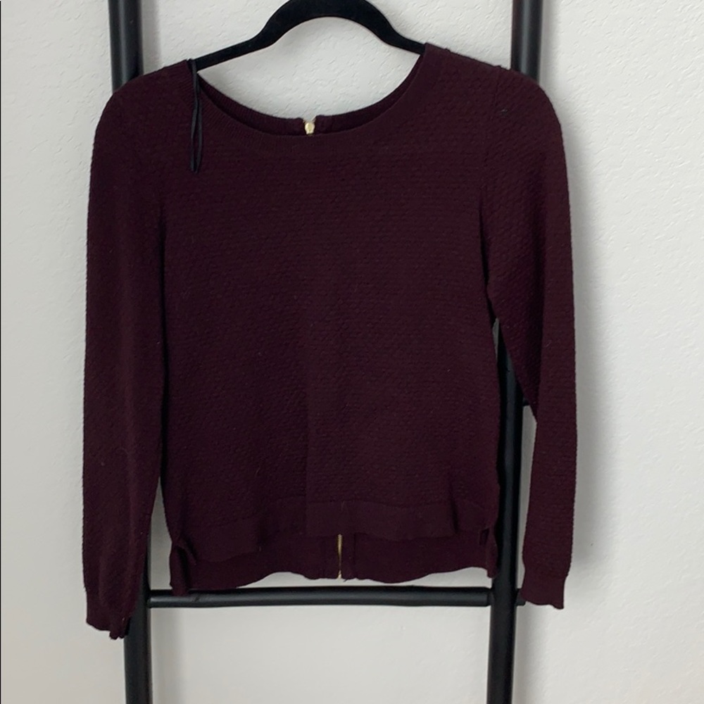 H&M Long Sleeve Dark Purple Top